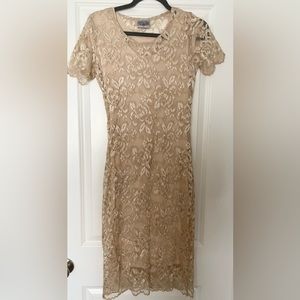 Cream lace dress